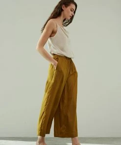 Wanderlust By Abby Satin Wide Leg Pants
