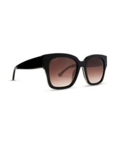 Diff Eyewear Sunglasses BELLA II MATTE BLACK BEIGE MIRROR LENS POLARIZED