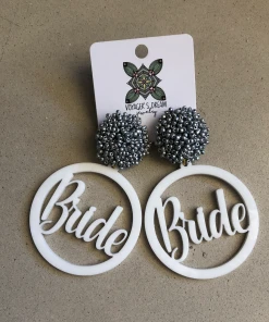 Wanderlust By Abby NEW Acrylic Bride Earrings