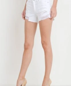 Wanderlust By Abby Mid Rise Super Destroyed Shorts