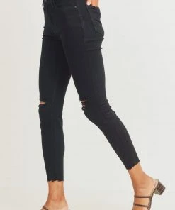 JBD Denim JBD High Rise Destroyed Skinny- Black