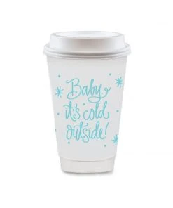 Wanderlust By Abby Baby It's Cold Outside To Go Coffee Cups NEW