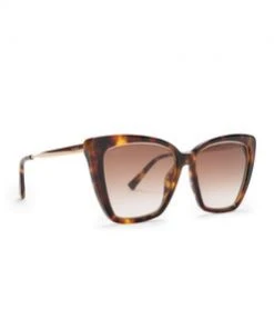 Diff Eyewear Sunglasses BECKY IV - AMBER TORTOISE + BROWN GRADIENT POLARIZED