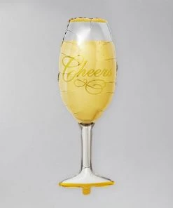 Wanderlust By Abby Champagne Glass Balloon NEW