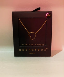 Wanderlust By Abby Cut-Out Gold Heart Necklace NEW