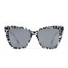 Wanderlust By Abby Clear Leopard Grey Mirror Sunglasses