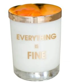 Wanderlust By Abby Everything Is Fine Rocks Glass Candle