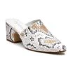 Wanderlust By Abby White Multi Snakeskin Mule