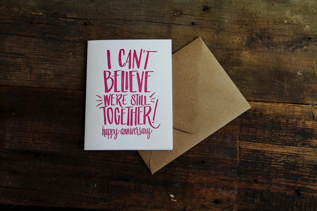 Lion Heart Prints Can't Believe We're Still Together Card NEW 3 Lion Heart Prints Can't Believe We're Still Together Card NEW