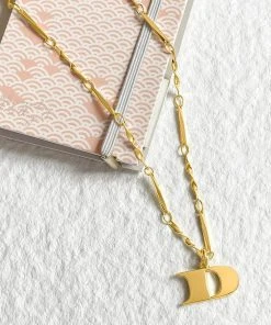 Wanderlust By Abby Letter Necklace NEW