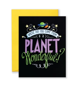 Wanderlust By Abby Planet Wonderful Greeting Card