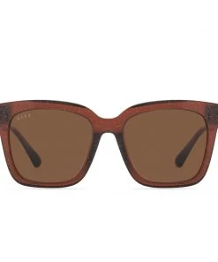 Wanderlust By Abby Diff Bella Chestnut Sunglasss