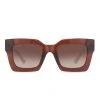 Wanderlust By Abby Diff Dani Chestnut Sunglasses NEW
