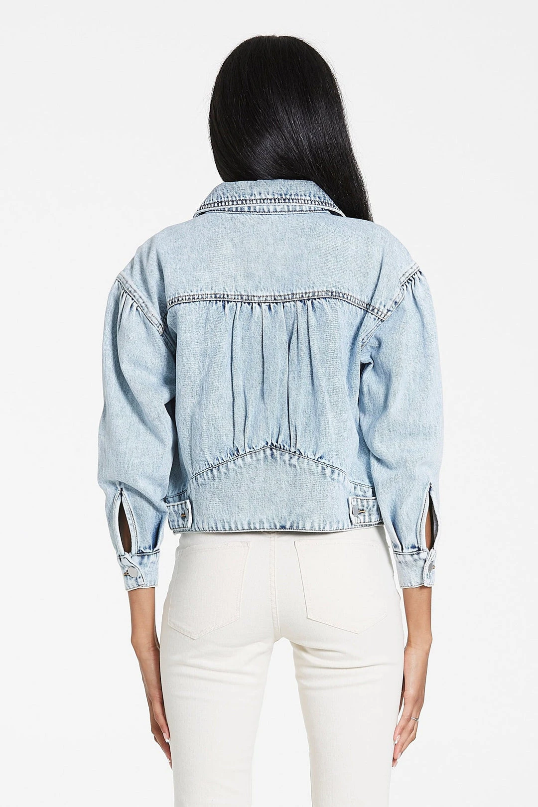 Wanderlust By Abby Irena Cropped Denim Jacket NEW 4 Wanderlust By Abby Irena Cropped Denim Jacket NEW
