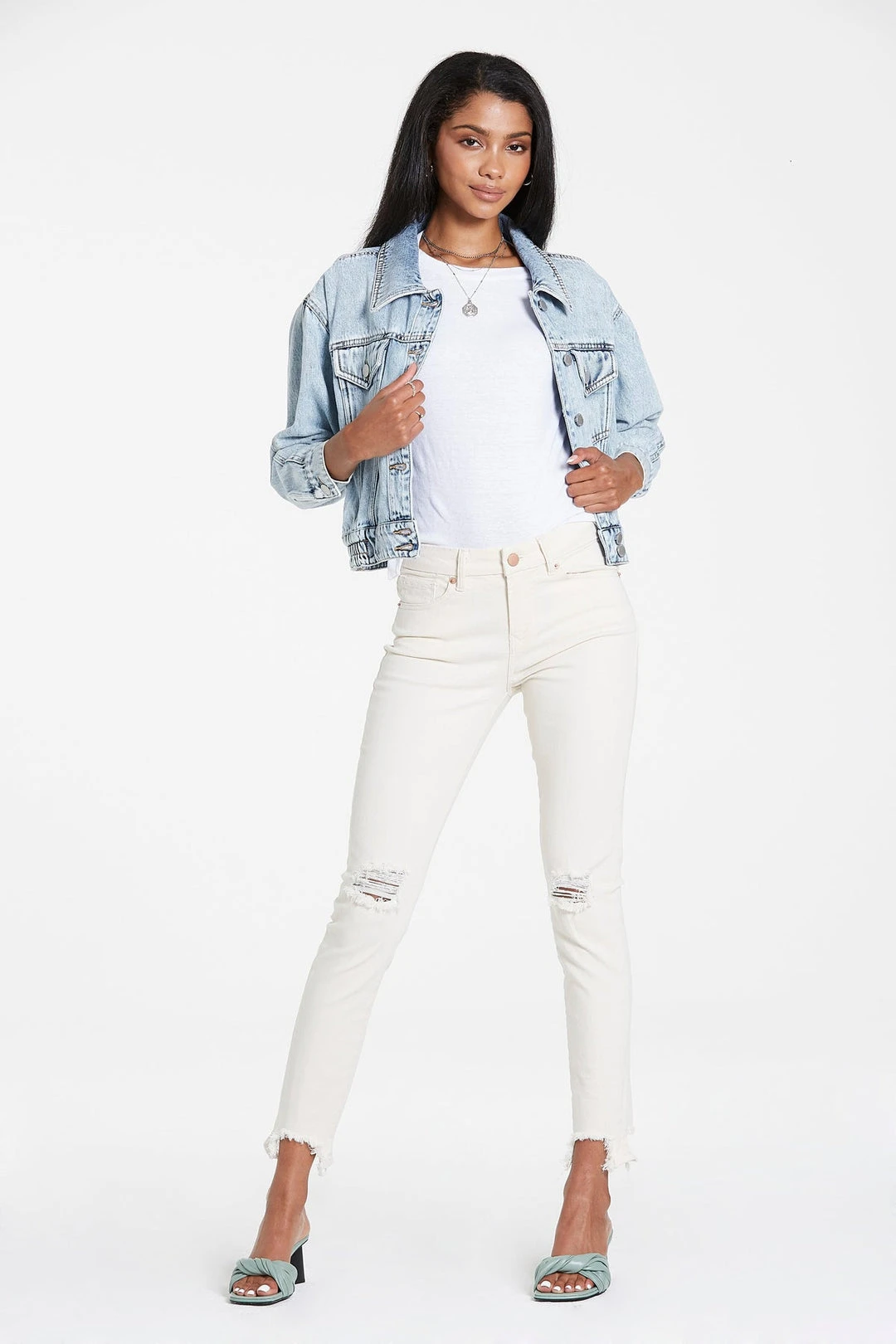 Wanderlust By Abby Irena Cropped Denim Jacket NEW 3 Wanderlust By Abby Irena Cropped Denim Jacket NEW