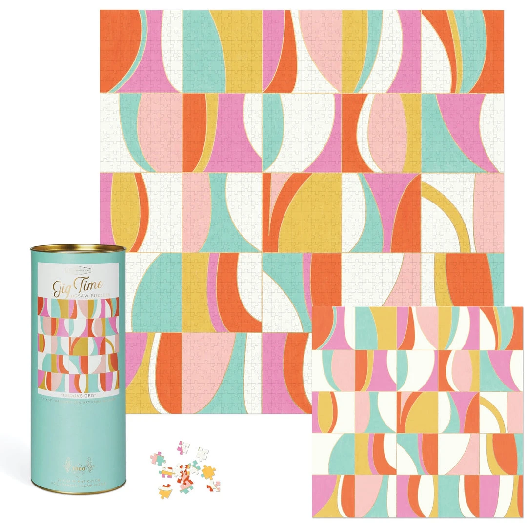 Wanderlust By Abby Designworks Ink "Groove Geo" Jigsaw Puzzle NEW 4 Wanderlust By Abby Designworks Ink "Groove Geo" Jigsaw Puzzle NEW