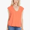 Wanderlust By Abby Yanis Frayed Top NEW