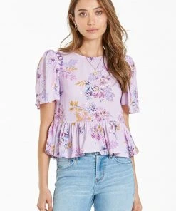 Wanderlust By Abby Zilo Peplum Shirt