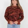 Wanderlust By Abby Brown Tiger Print Sweater CLOTHING