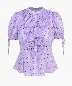 Wanderlust By Abby Emily Ruffled Dot Blouse