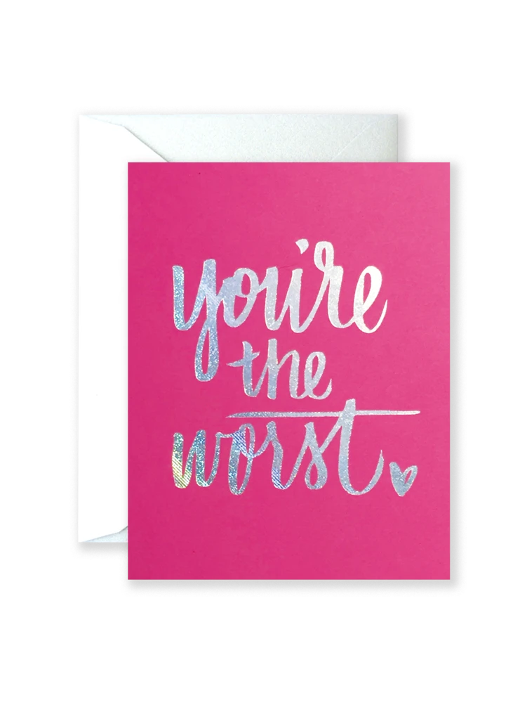 Lion Heart Prints You're The Worst Card NEW 3 Lion Heart Prints You're The Worst Card NEW