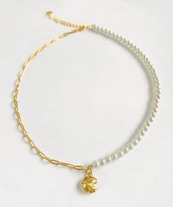 Wanderlust By Abby FORTUNE COOKIE PEARL NECKLACE JEWELRY