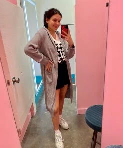 Wanderlust By Abby NEW Gray Duster Cardigan