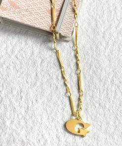 Wanderlust By Abby Letter Necklace NEW