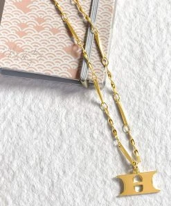 Wanderlust By Abby Letter Necklace NEW