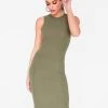 Wanderlust By Abby Olive Midi Dress