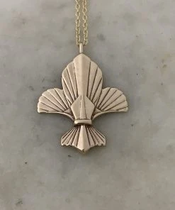 Mimosa Handcrafted Mimosa Fleur De Lis Necklace NEW