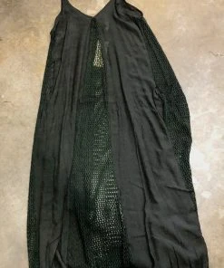 Wanderlust By Abby Maxi Dress W/ Lace Details NEW