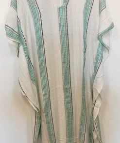 Wanderlust By Abby Seafoam Stripe Kaftan