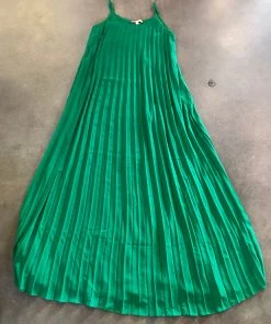 Wanderlust By Abby Pleated Maxi Sleeveless NEW