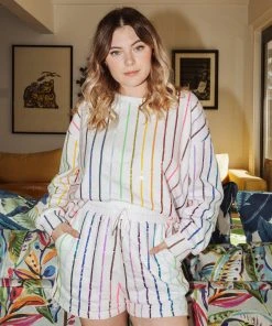 NEW Queen Of Sparkles Rainbow Stripe Set