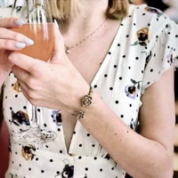 Mimosa Handcrafted Mimosa Double Magnolia Bangle JEWELRY 6 Mimosa Handcrafted Mimosa Double Magnolia Bangle JEWELRY