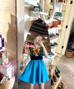 Wanderlust By Abby NEW QOS Butterfly Halter Dress