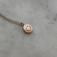 JEWELRY Mimosa Handcrafted Happy Face Necklace