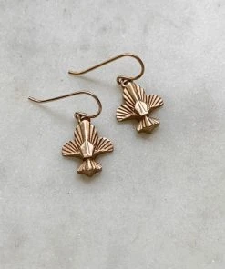 Mimosa Handcrafted Mimosa Fleur De Lis Earrings