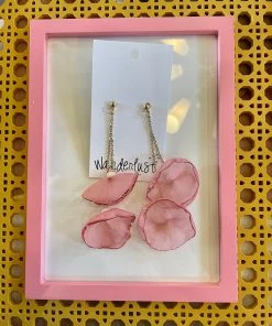 Wanderlust By Abby Flower Petal Drop Earrings NEW