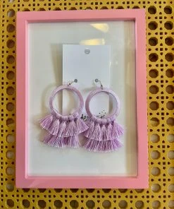 Wanderlust By Abby NEW Lilac Fringe Dangles