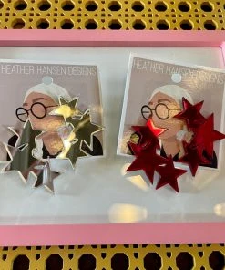 Wanderlust By Abby NEW Fourth Of July Star Cluster Earrings