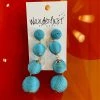 Wanderlust By Abby NEW Blue Straw Dangles