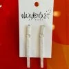 Wanderlust By Abby White Marble Straight Dangles NEW