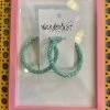 Wanderlust By Abby Chunky Glitter Statement Hoops NEW