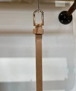 Wanderlust By Abby Light Brown Snake Skin Belt NEW