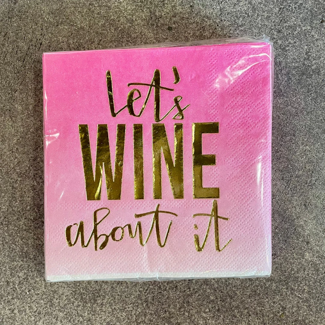 Wanderlust By Abby Let's Wine Napkins 3 Wanderlust By Abby Let's Wine Napkins
