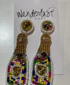Wanderlust By Abby NEW Multi Color Champagne Earrings