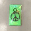Wanderlust By Abby Confetti Acrylic Peace Sign Keychain NEW