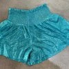 Wanderlust By Abby Metallic Shorts With Elastic Waistband